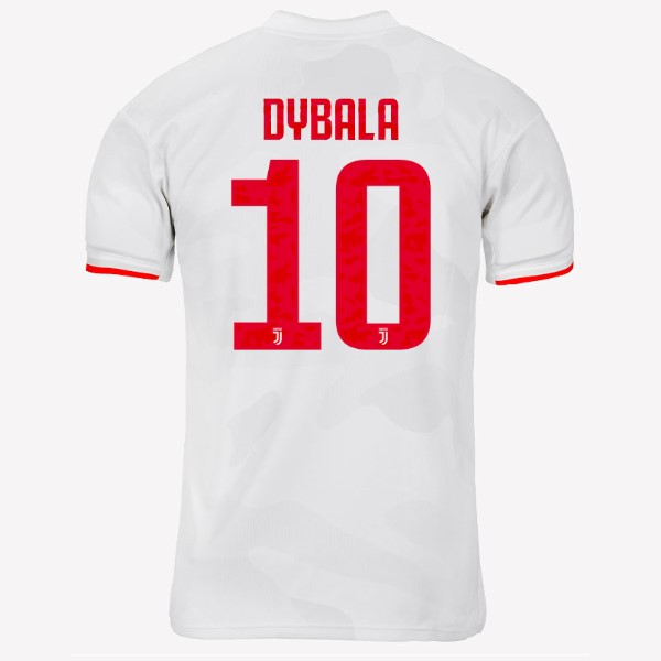 Trikot Juventus NO.10 Dybala Auswarts 2019-20 Grau Weiß Fussballtrikots Günstig